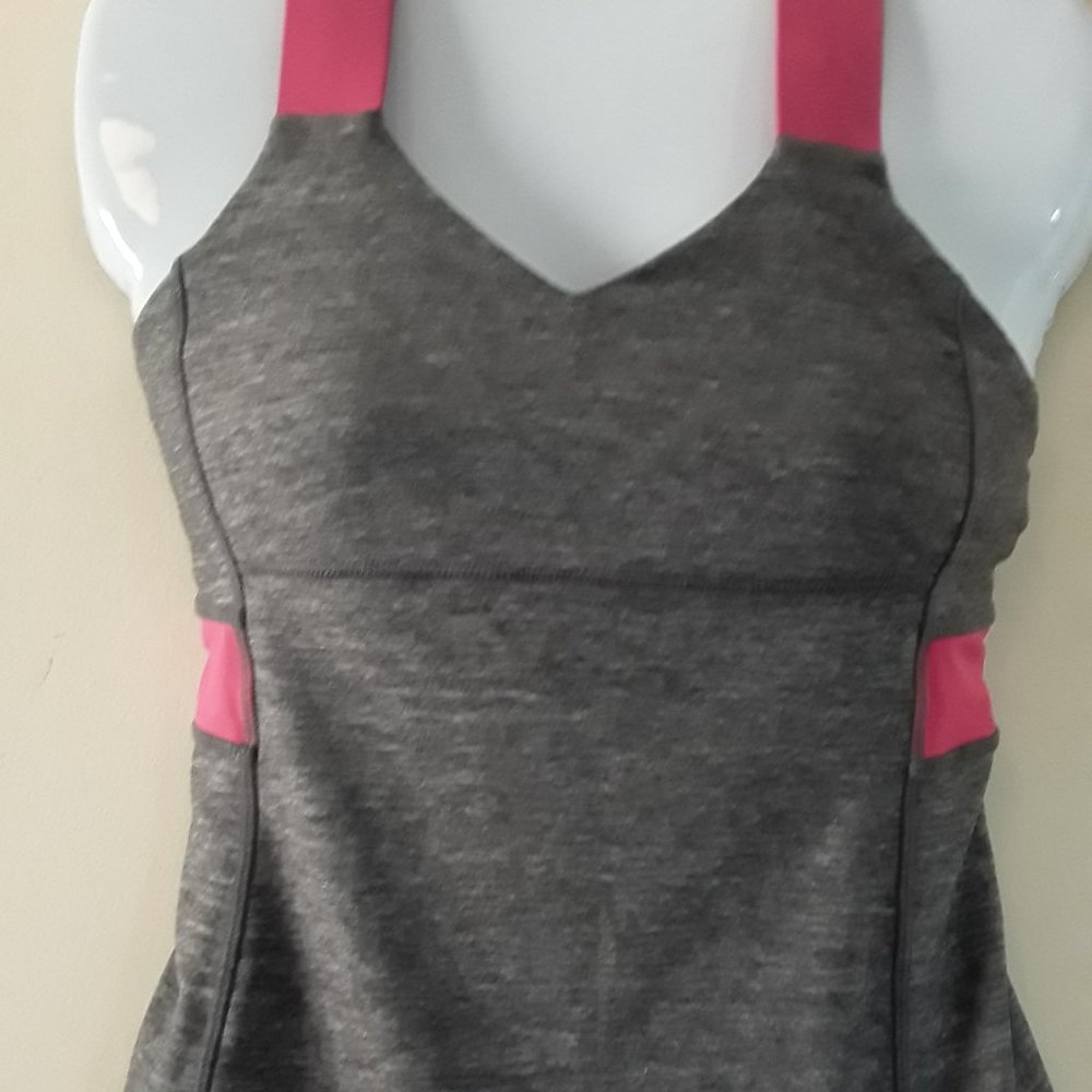 Lululemon Senorita Push ur limits Gray/Fushia 4